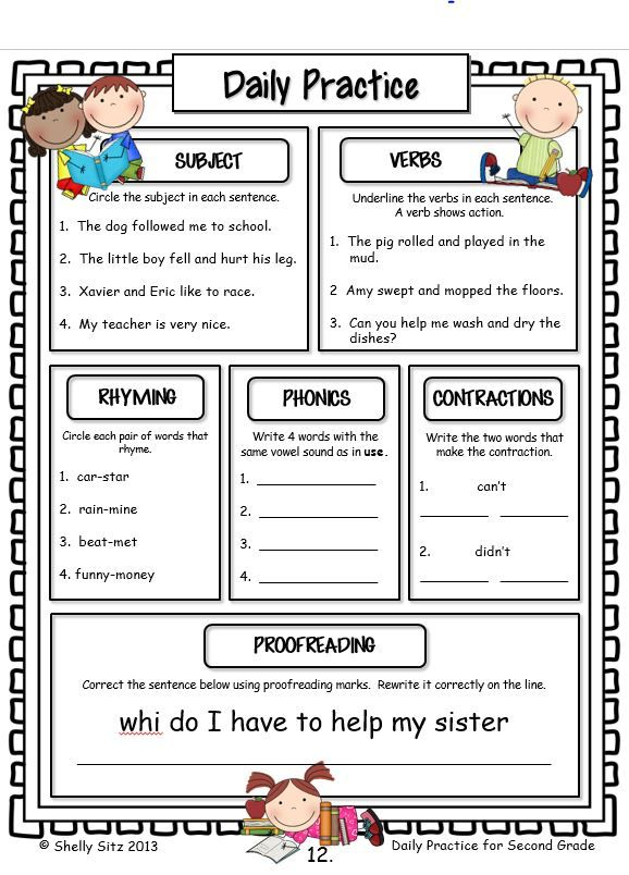 30 2Nd Grade Language Arts Worksheets