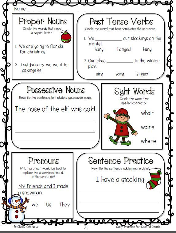 30 2Nd Grade Language Arts Worksheets