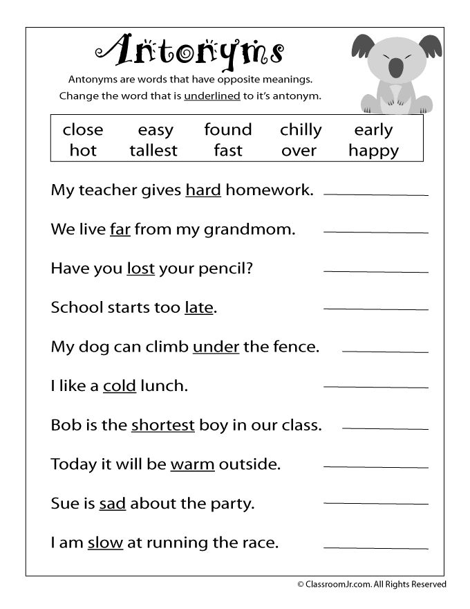 30 2Nd Grade Language Arts Worksheets