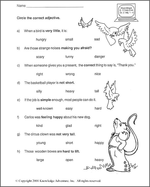 30 2Nd Grade Language Arts Worksheets