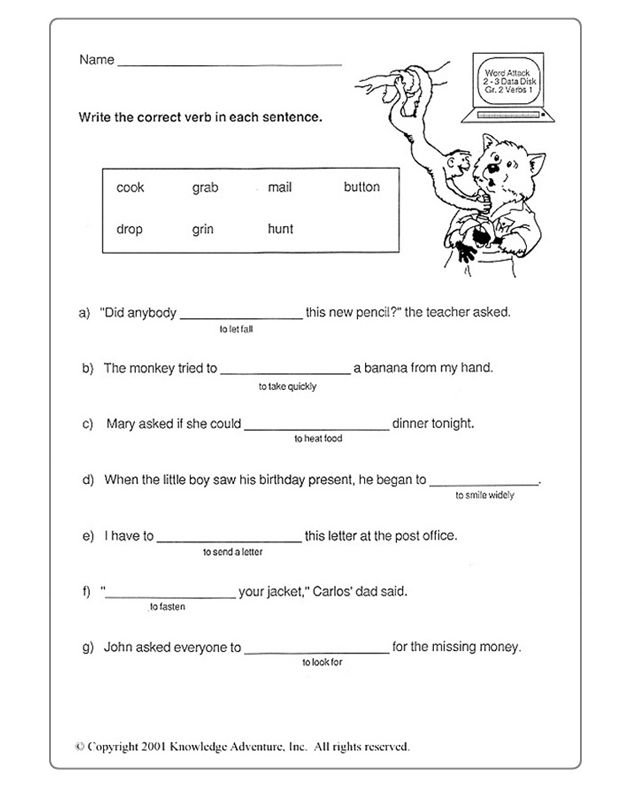 30 2Nd Grade Language Arts Worksheets