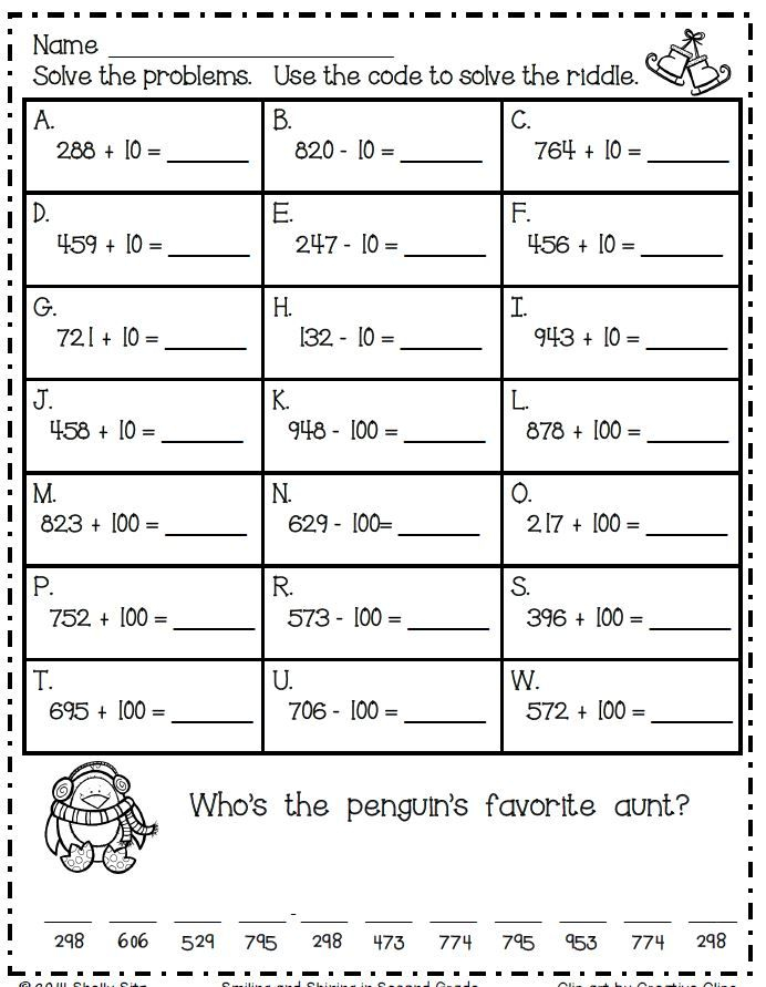 30 2Nd Grade Math Worksheets Ascending Order