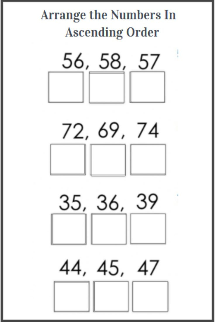 30 2Nd Grade Math Worksheets Ascending Order