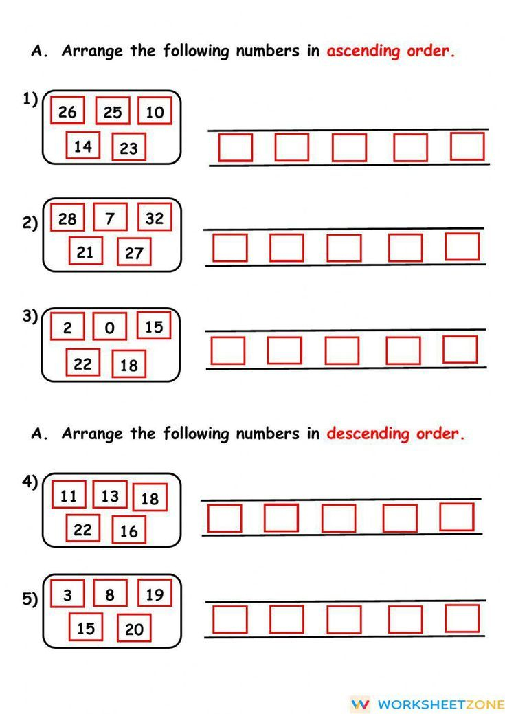 30 2Nd Grade Math Worksheets Ascending Order