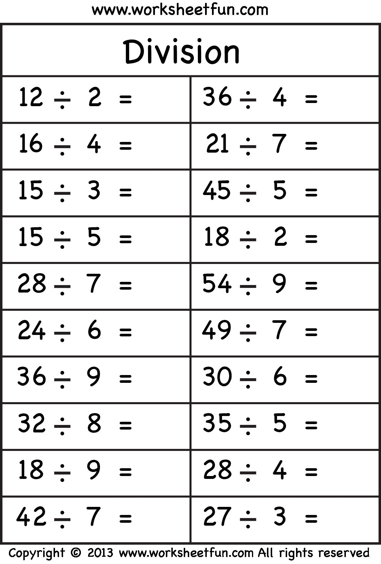 30 2Nd Grade Math Worksheets Division