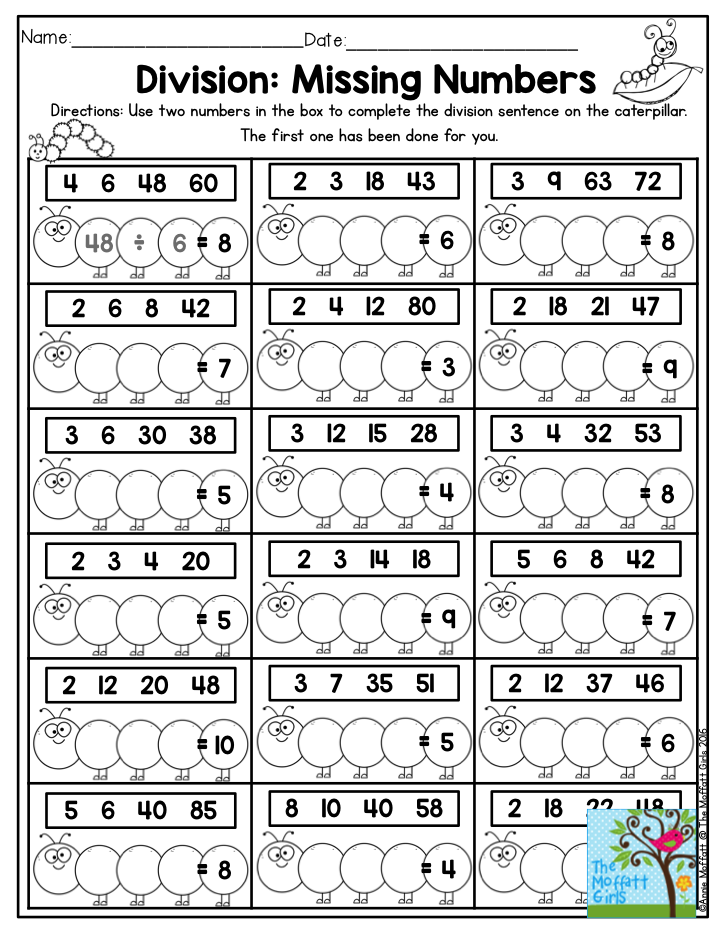 30 2Nd Grade Math Worksheets Division