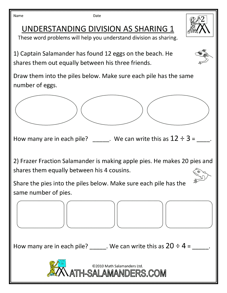 30 2Nd Grade Math Worksheets Division