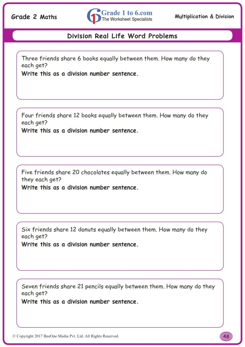 30 2Nd Grade Math Worksheets Division