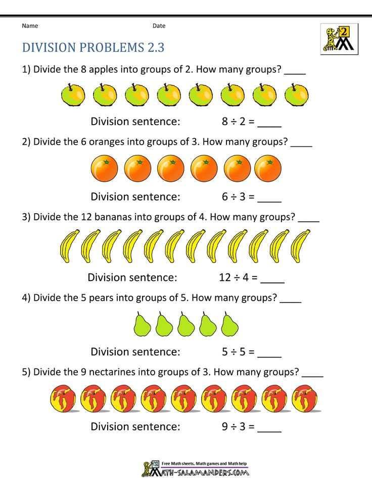 30 2Nd Grade Math Worksheets Division