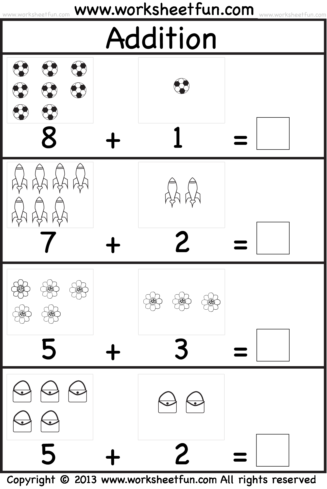 30 Addition Worksheets For Jr Kg