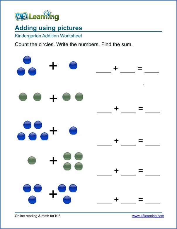 30 Addition Worksheets For Jr Kg