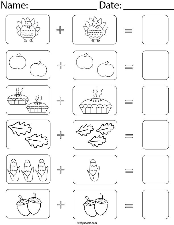 30 Addition Worksheets For Jr Kg