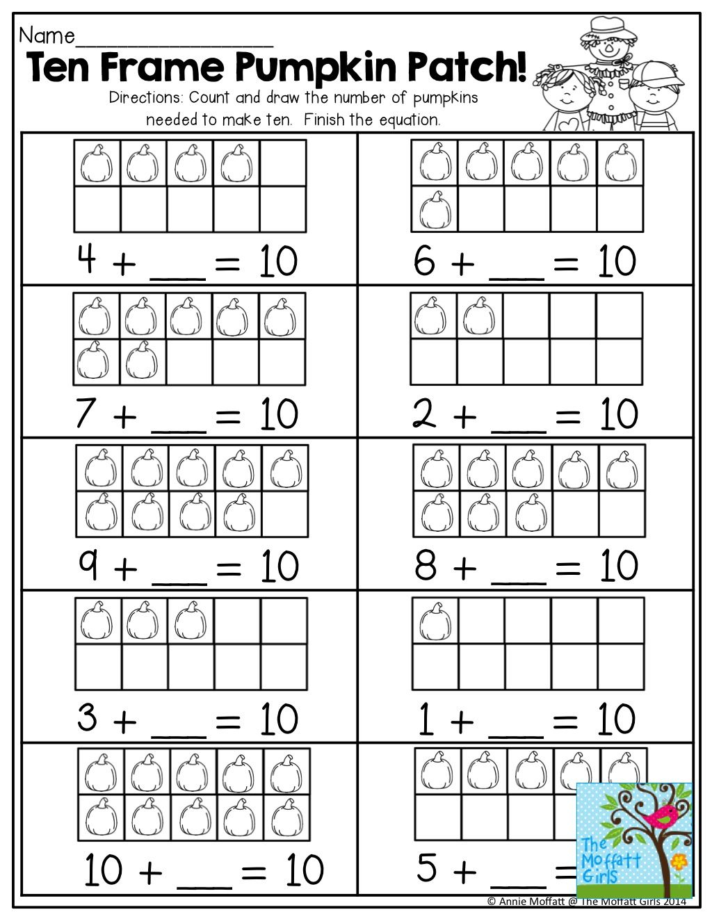 30 Addition Worksheets To Ten