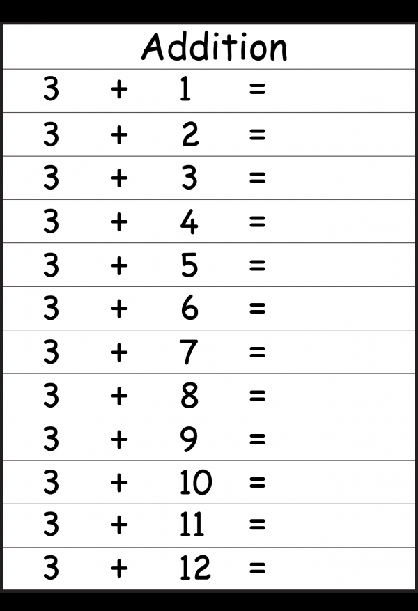 30 Addition Worksheets To Ten