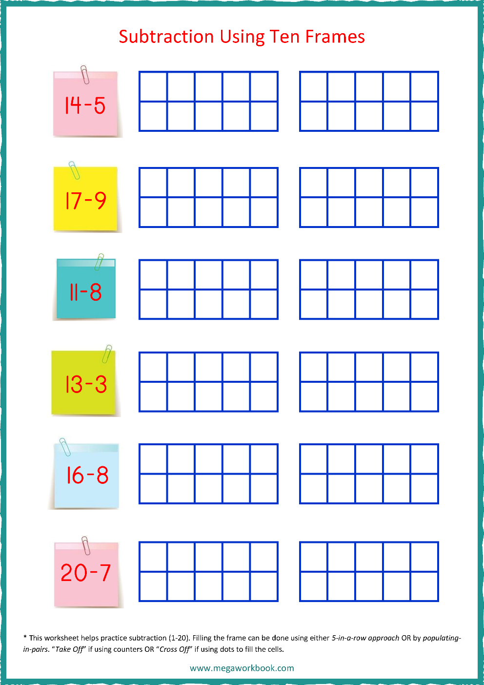 30 Addition Worksheets To Ten