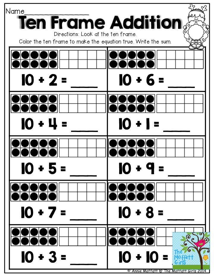 30 Addition Worksheets To Ten