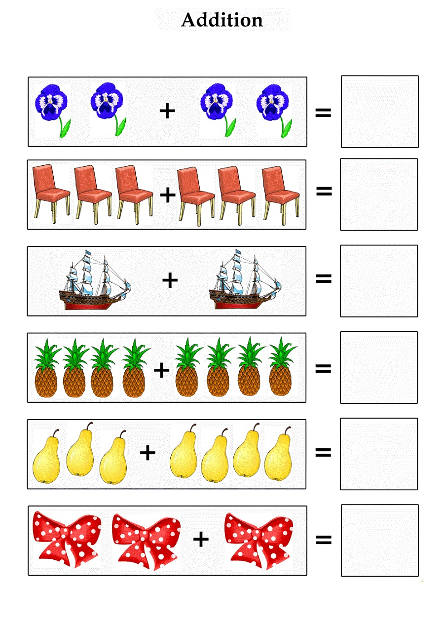 30 Addition Worksheets To Ten