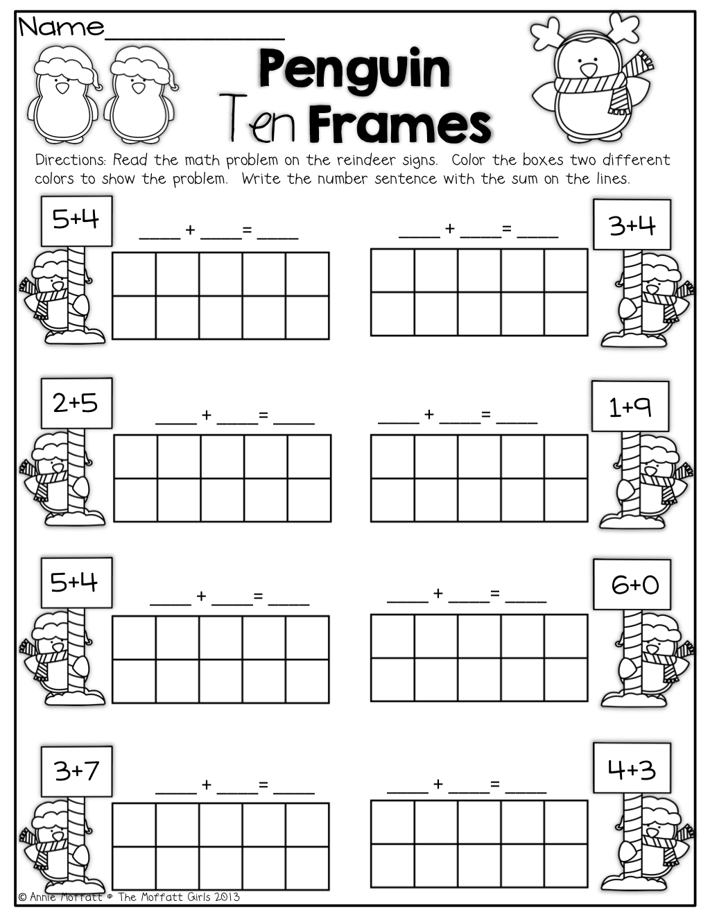 30 Addition Worksheets To Ten