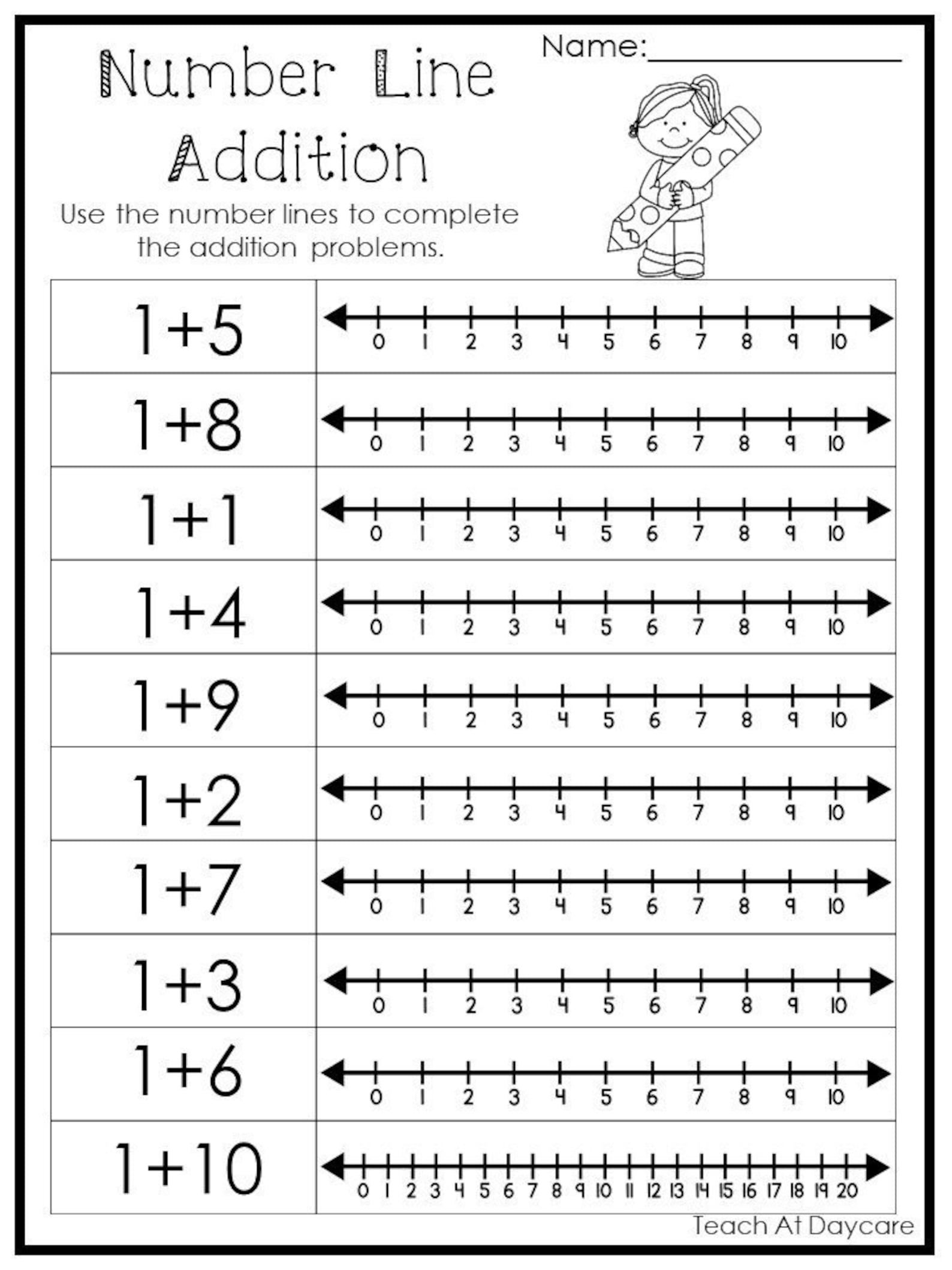 30 Addition Worksheets To Ten