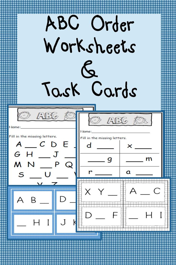 30 Alphabet Order Worksheets Kindergarten