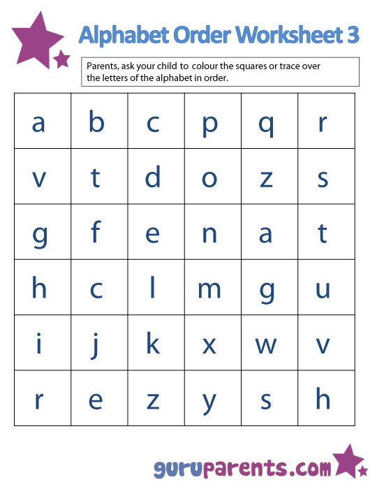 30 Alphabet Order Worksheets Kindergarten