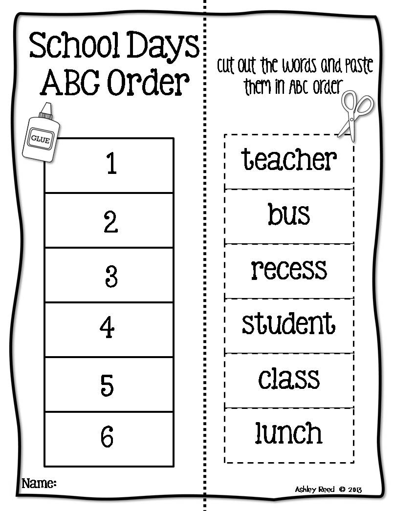 30 Alphabet Order Worksheets Kindergarten