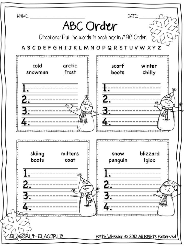 30 Alphabet Order Worksheets Kindergarten