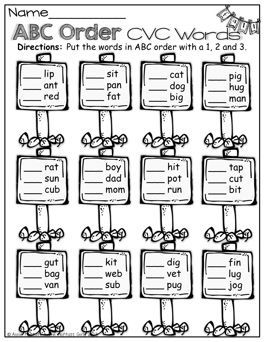 30 Alphabet Order Worksheets Kindergarten