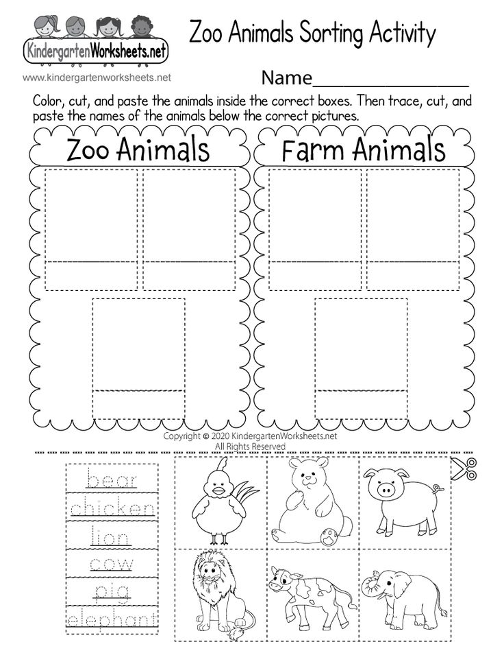 30 Baby Animals Worksheets For Kindergarten