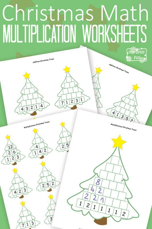 30 Christmas Math Multiplication Worksheets