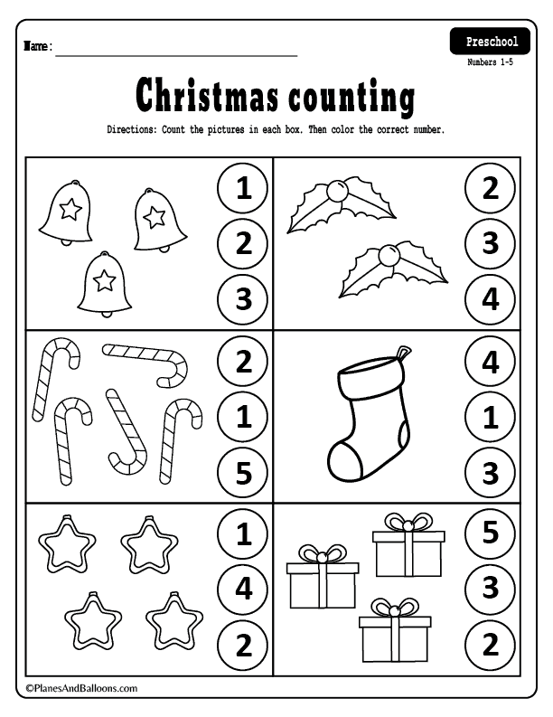 30 Christmas Worksheets For Kids Math