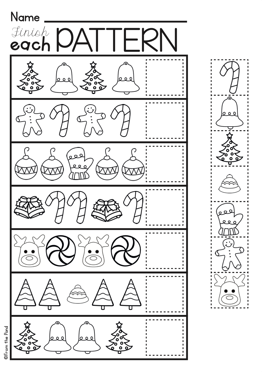 30 Christmas Worksheets For Kids Math