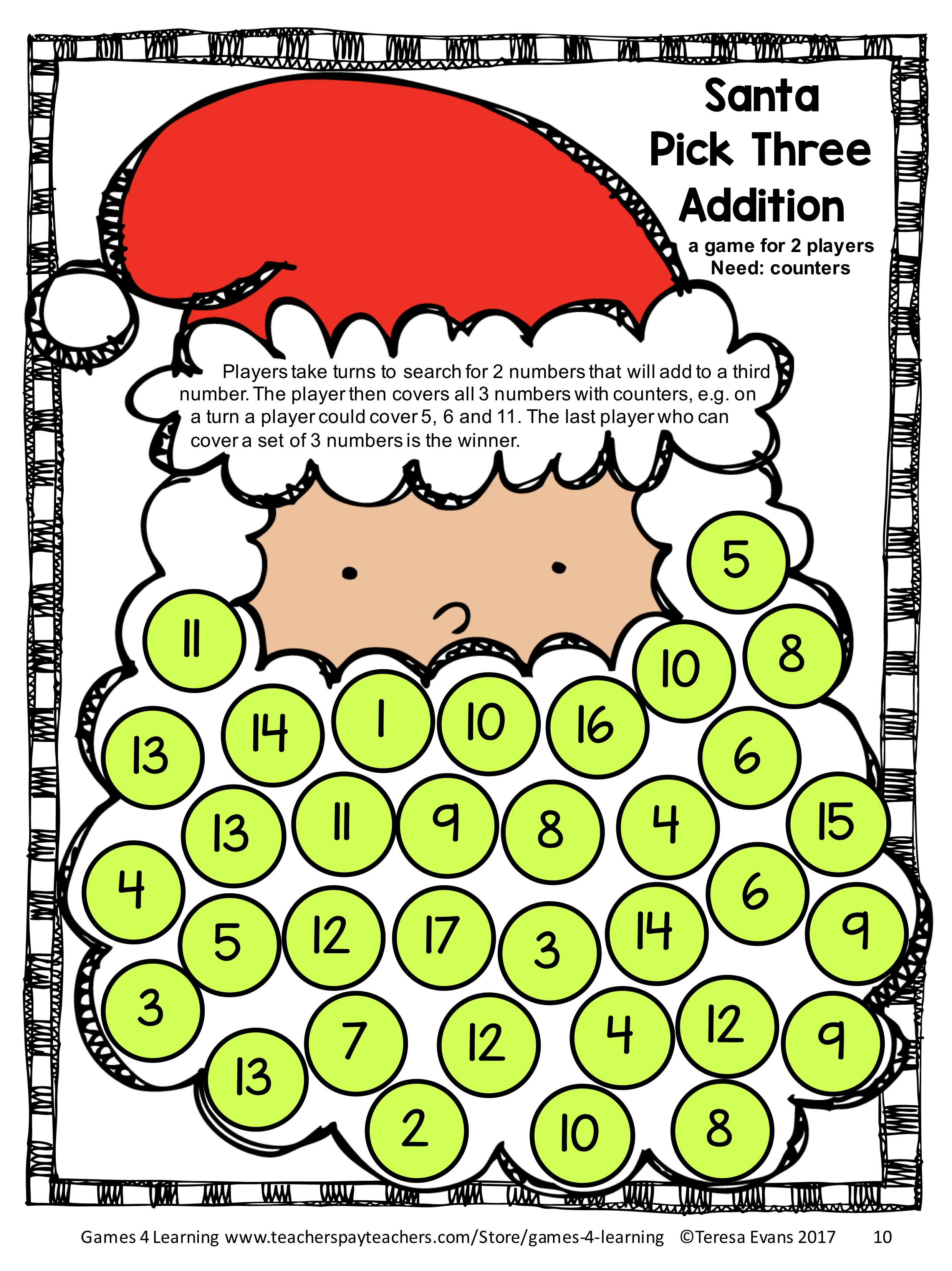 30 Christmas Worksheets For Kids Math