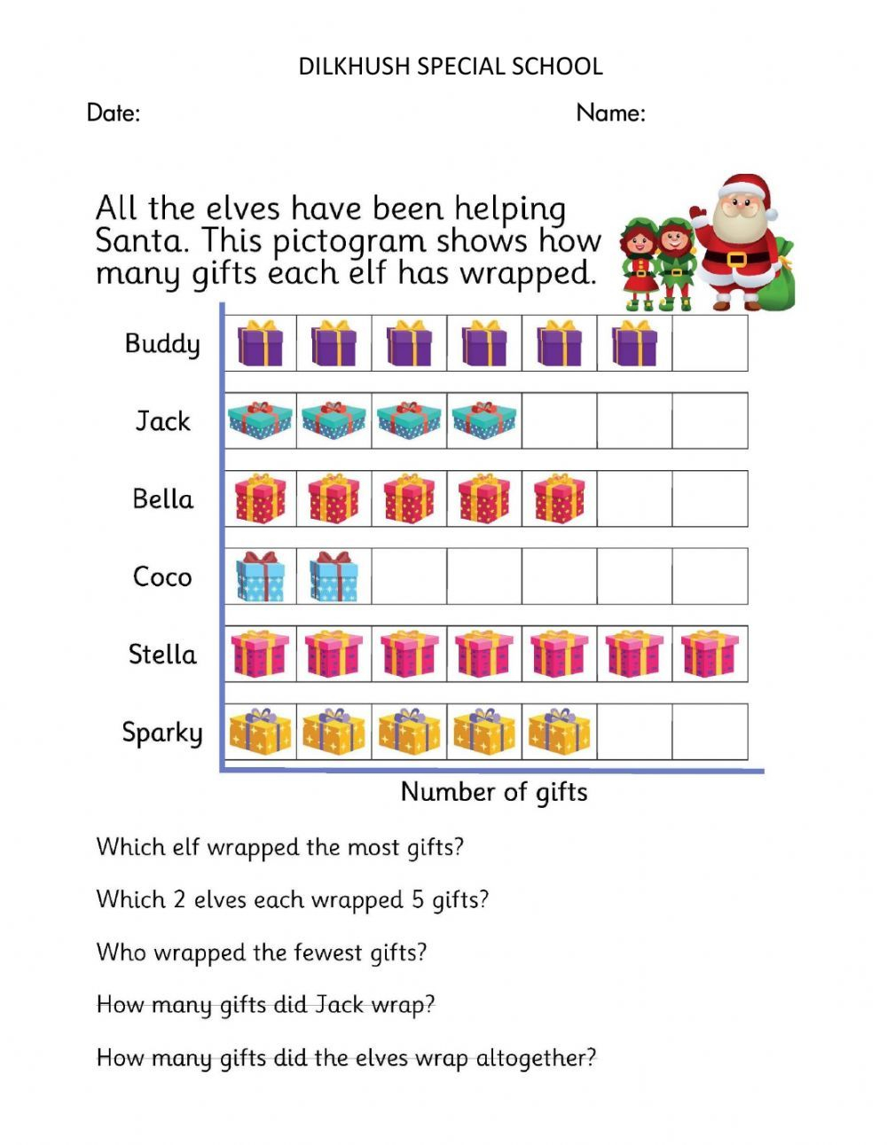 30 Christmas Worksheets For Kids Math