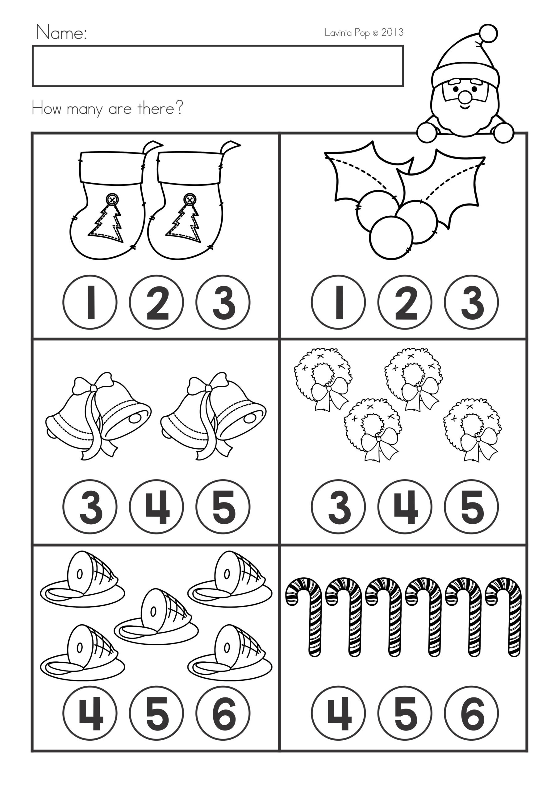 30 Christmas Worksheets For Kids Math