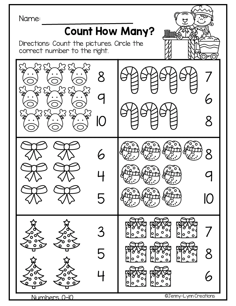 30 Christmas Worksheets For Kids Math