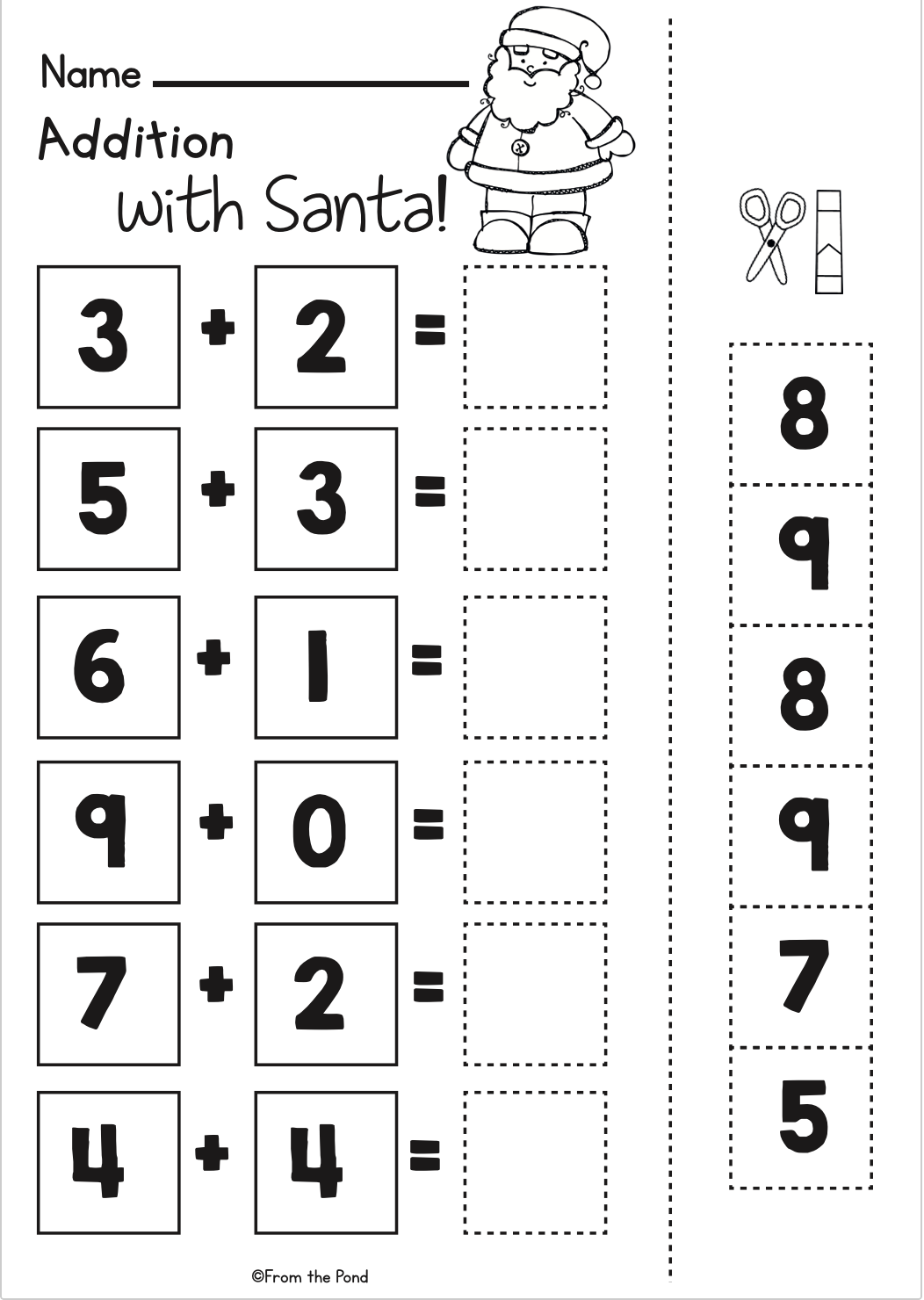 30 Christmas Worksheets For Kids Math