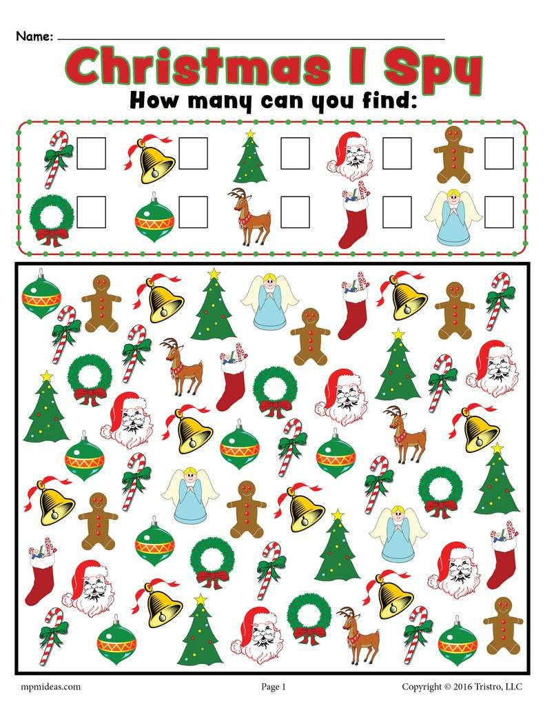 30 Christmas Worksheets For Kids Math