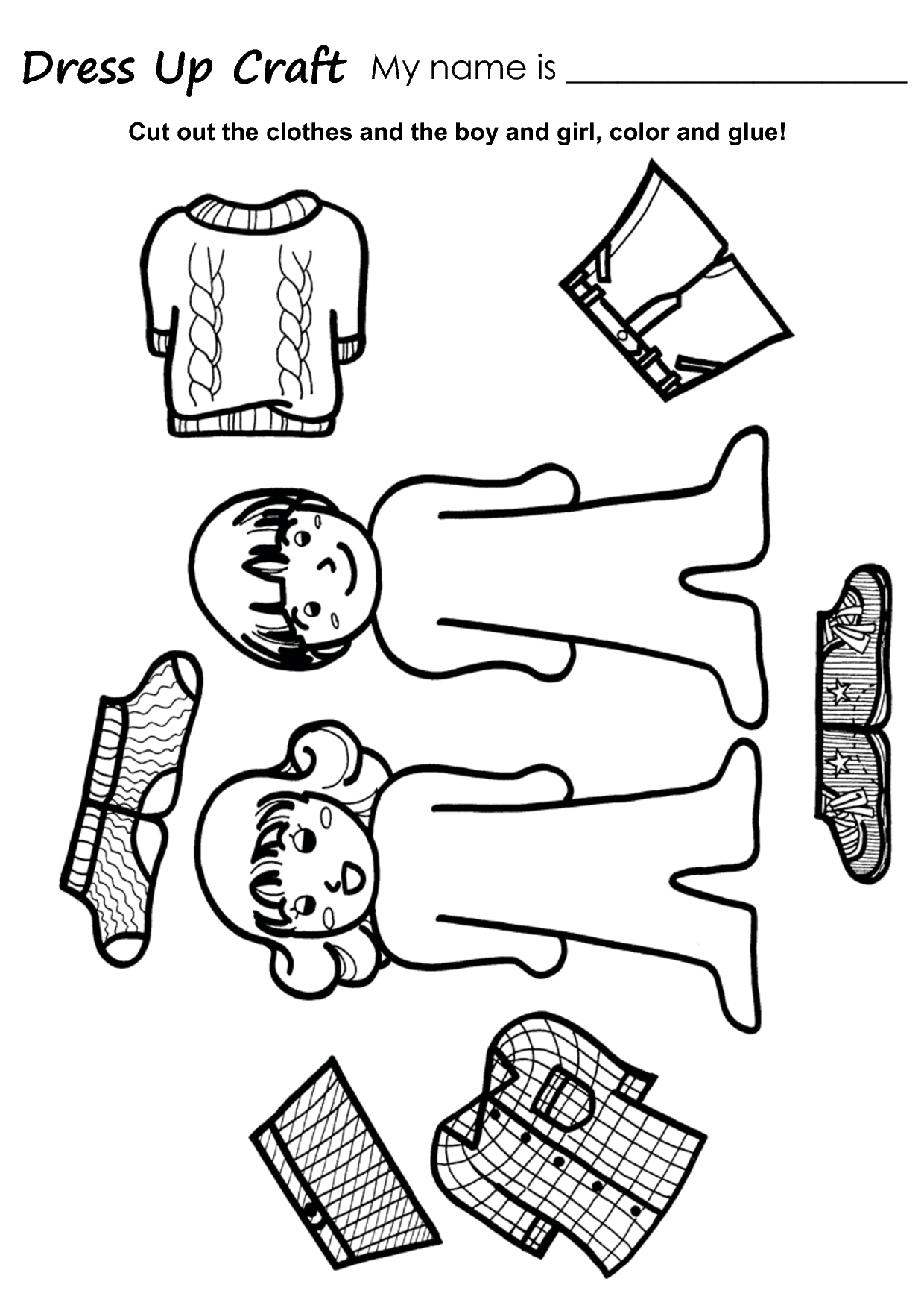 30 Clothes Worksheets For Kids Kindergarten