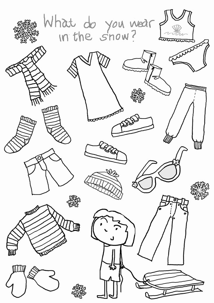 30 Clothes Worksheets For Kids Kindergarten