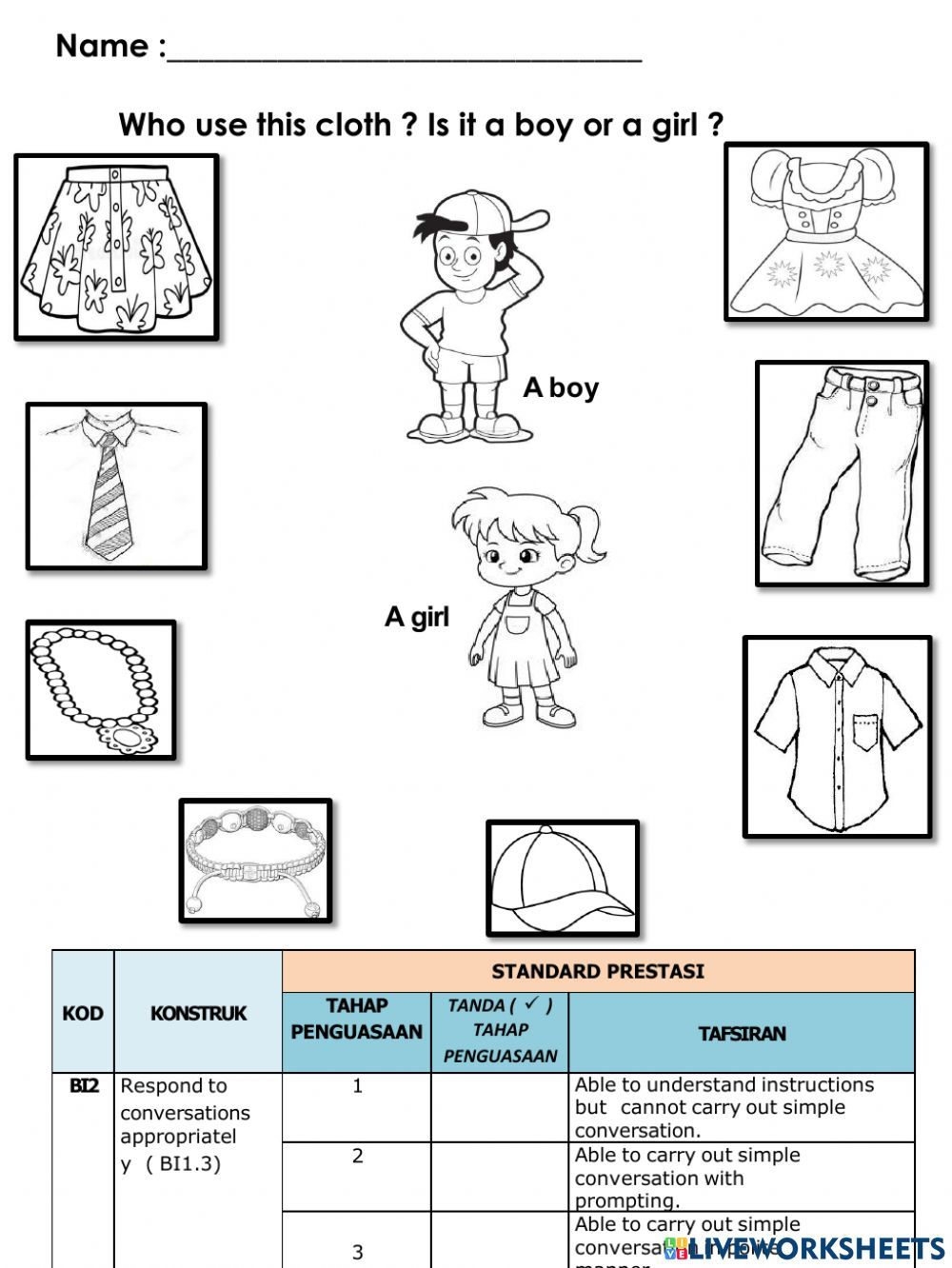 30 Clothes Worksheets For Kids Kindergarten