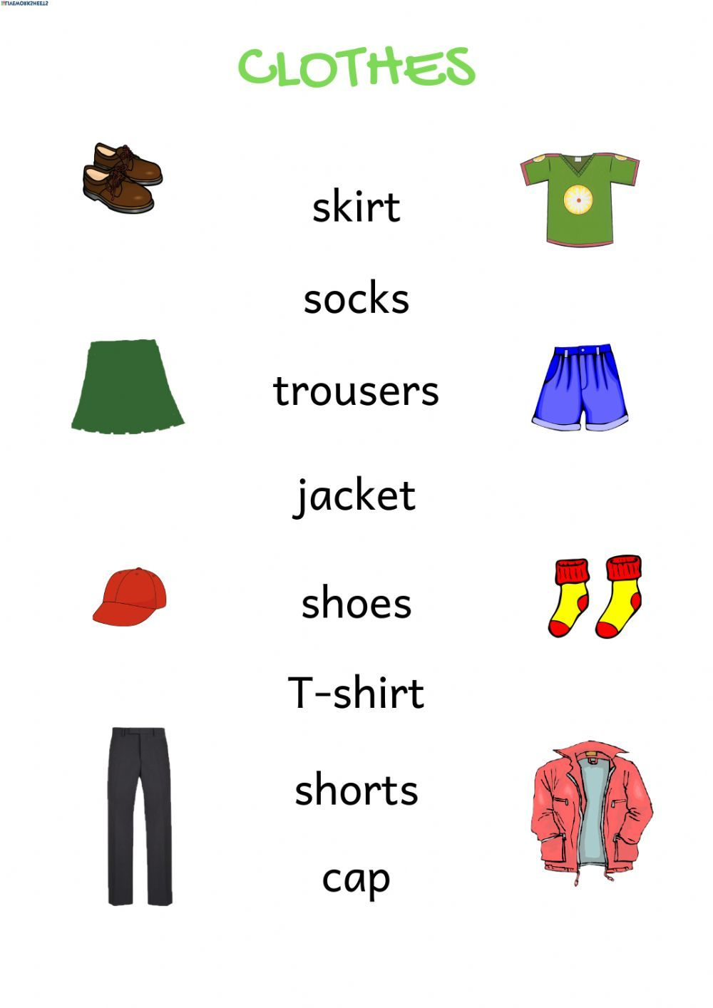 30 Clothes Worksheets For Kids Kindergarten