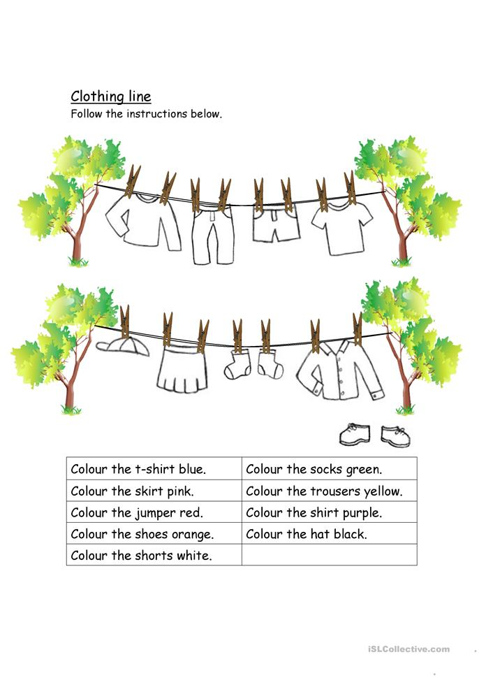 30 Clothes Worksheets For Kids Kindergarten