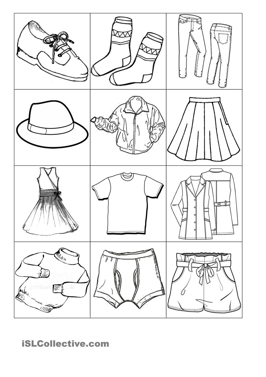 30 Clothes Worksheets For Kids Kindergarten