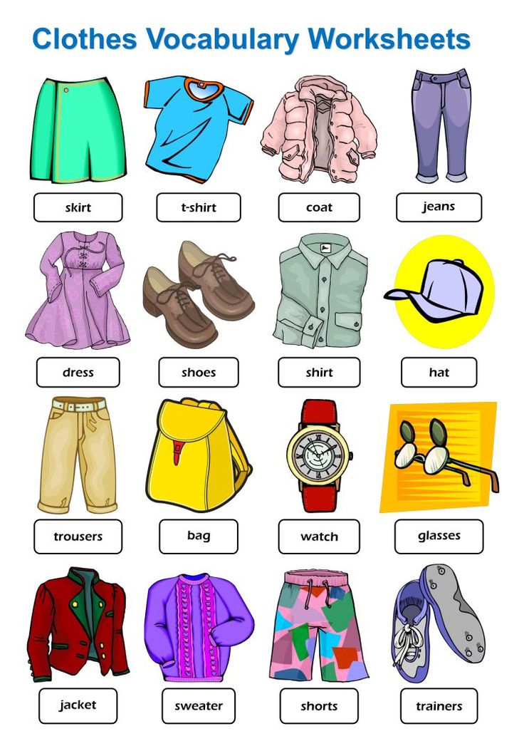 30 Clothes Worksheets For Kids Kindergarten