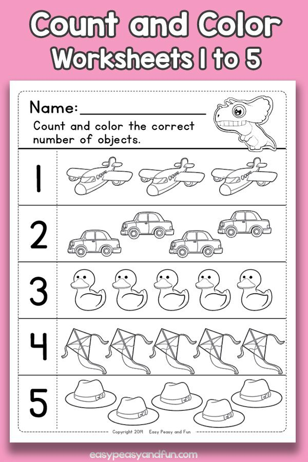 30 Count And Color Worksheets Kindergarten