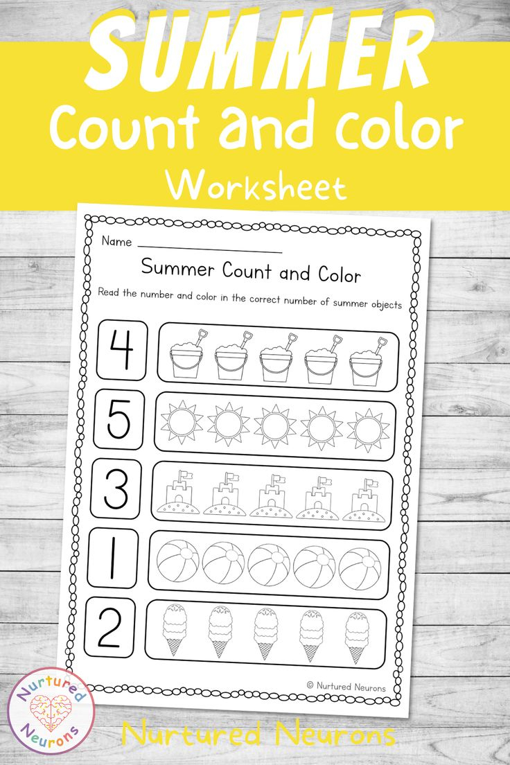 30 Count And Color Worksheets Kindergarten