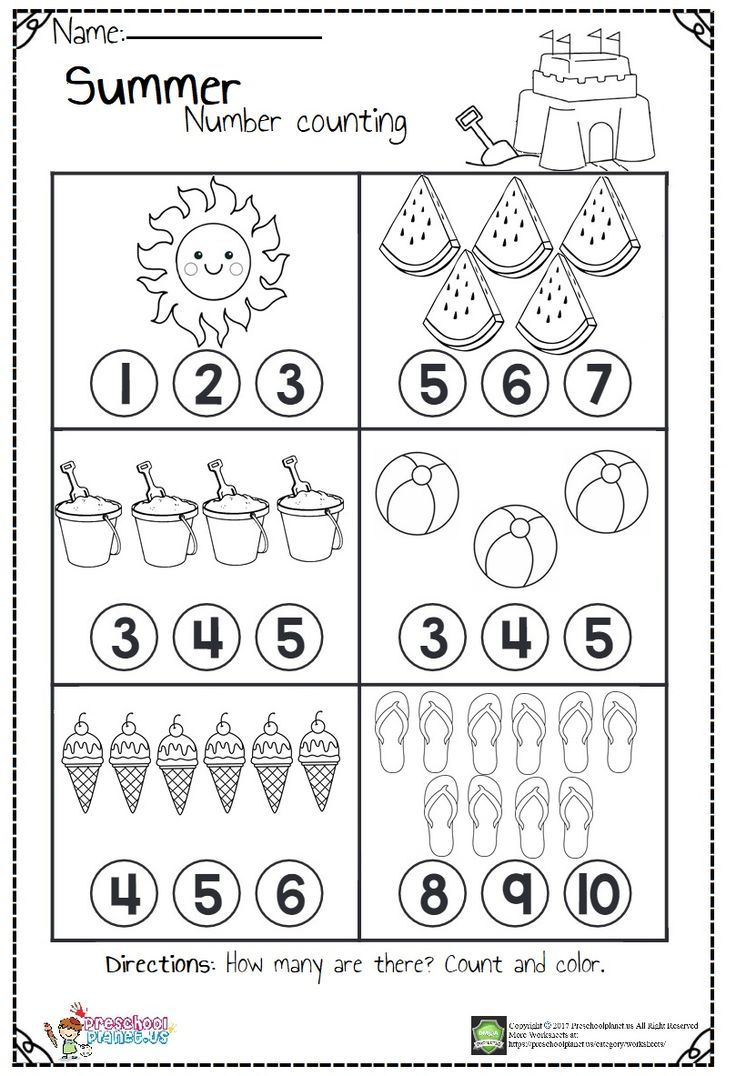 30 Count And Color Worksheets Kindergarten