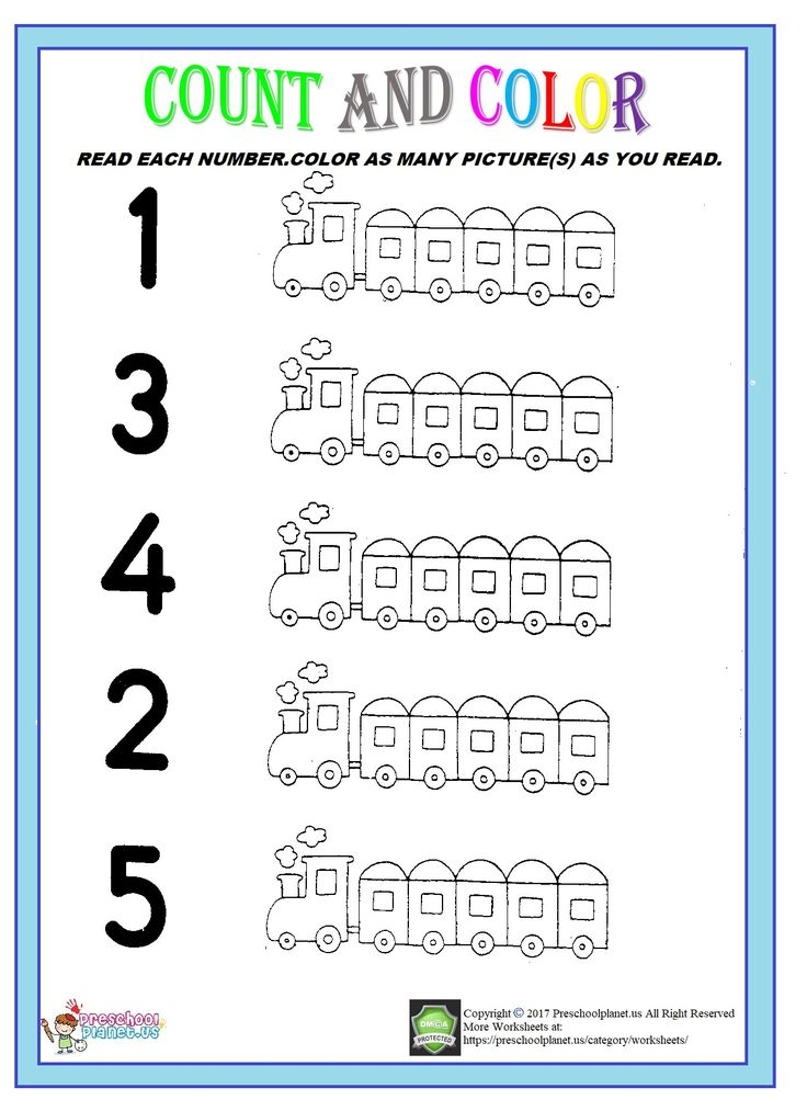 30 Count And Color Worksheets Kindergarten