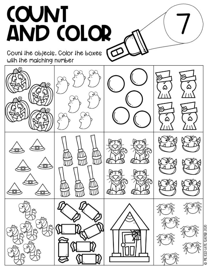 30 Count And Color Worksheets Kindergarten